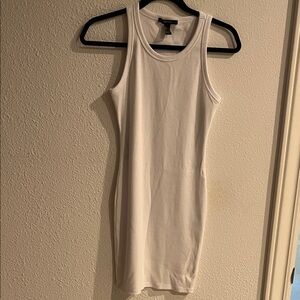 Forever 21 White Sleeveless Bodycon Dress